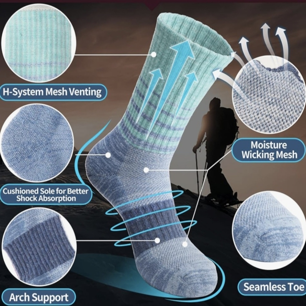 Merino Wool Blend Women's 3pk of Sport Socks